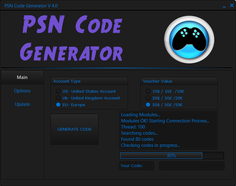 Psn 50 code generator download free. full